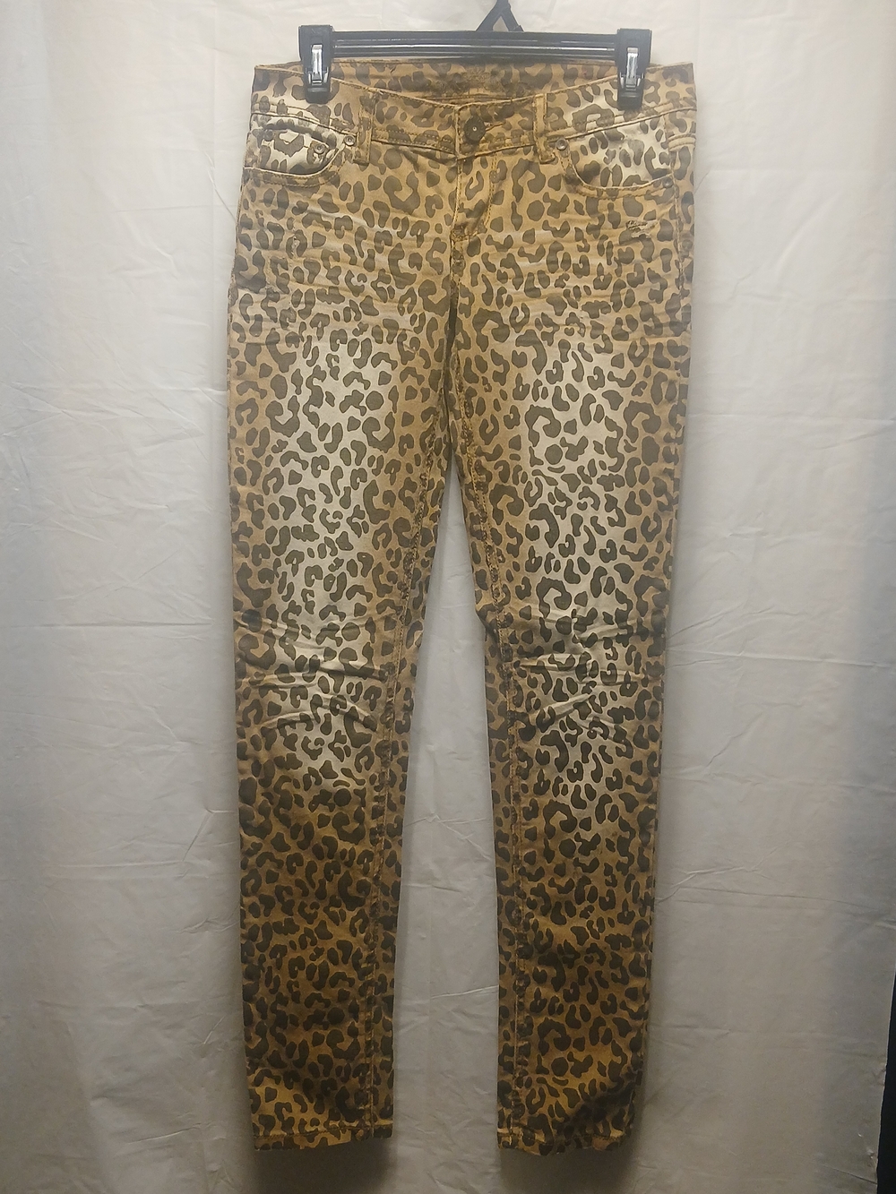 Almost Famous Leopard Print Women’s Skinny Jeans - Brown